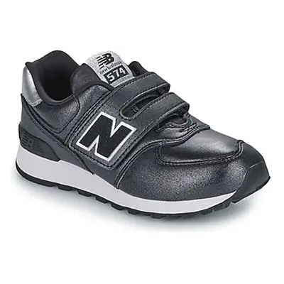 New Balance 574 girls's Children's Shoes (Trainers) in Black