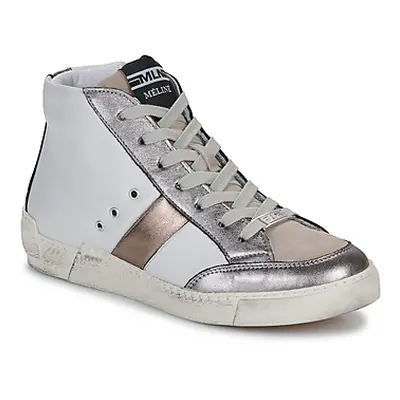 Meline MELIBO women's Shoes (High-top Trainers) in White