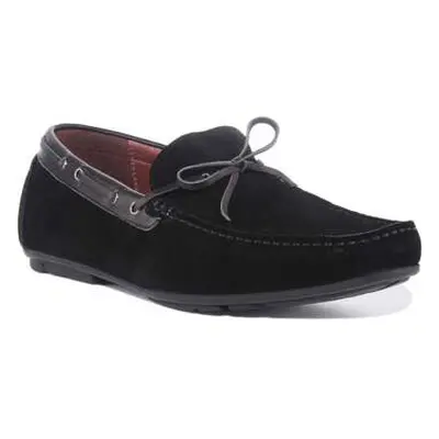 Justinreess England Maurice men's Slip-ons (Shoes) in Black