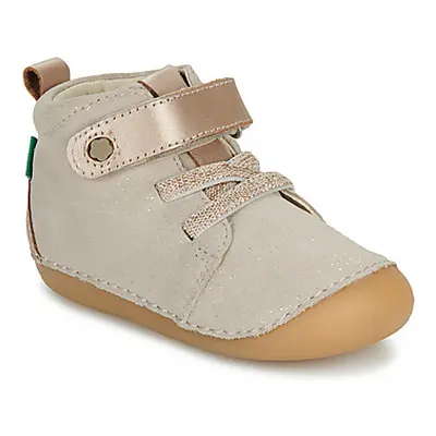 Kickers SONIZIKRO girls's Children's Mid Boots in Beige