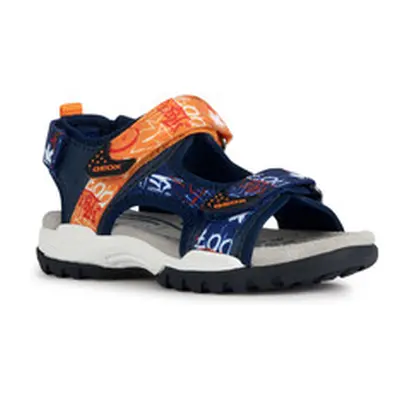 Geox J BOREALIS BOY boys's Children's Shoes (Trainers) in Marine