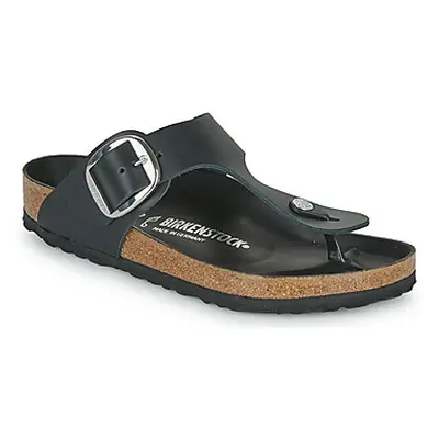 Birkenstock GIZEH BIG BUCKLE women's Flip flops / Sandals (Shoes) in Black