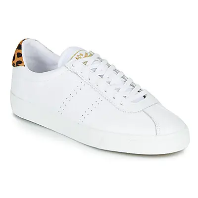 Superga 2843-COMFLEALEOPARDU women's Shoes (Trainers) in White