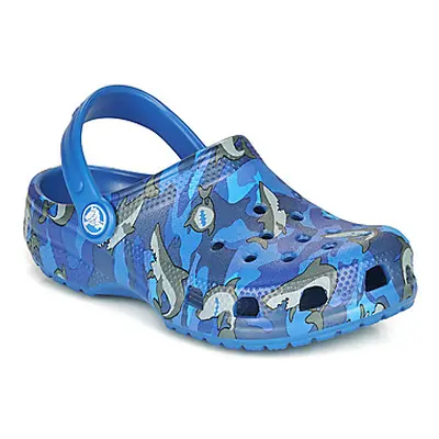 Crocs CLASSIC SHARK CLOG boys's Children's Clogs (Shoes) in Blue