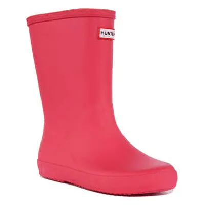 Hunter Kids First girls's Children's Wellington Boots in Pink