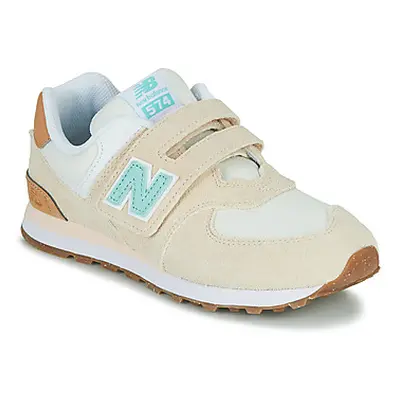 New Balance 574 boys's Children's Shoes (Trainers) in Beige