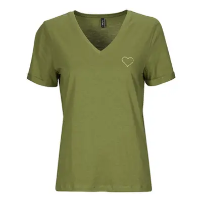 Only ONLKITA women's T shirt in Kaki