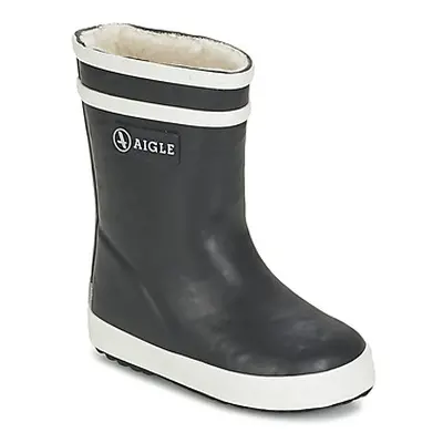 Aigle BABY FLAC FUR girls's Children's Wellington Boots in Black