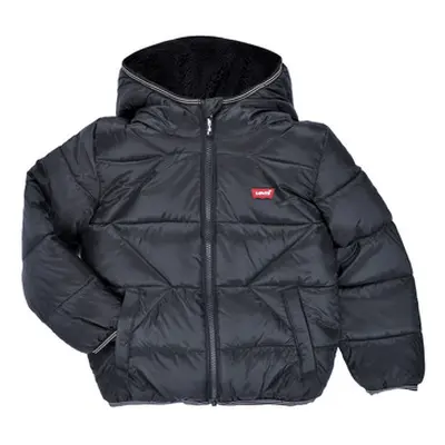 Levis LVB SHERPA LINED PUFFER JKT boys's Children's Jacket in Black