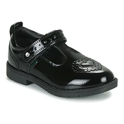 Kickers LACHLY HEART T-BAR boys's Children's Shoes (Pumps / Plimsolls) in Black