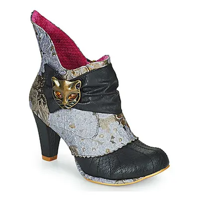 Irregular Choice Miaow women's Low Ankle Boots in Grey