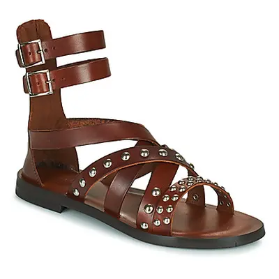 Maison Minelli OMBELINE women's Sandals in Brown