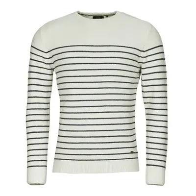 Petrol Industries MEN KNITWEAR ROUND NECK BASIC men's Sweater in White