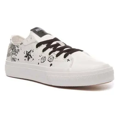 Replay Rebel Tattoo men's Trainers in White