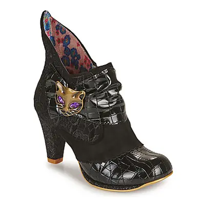 Irregular Choice MIAOW women's Low Ankle Boots in Grey