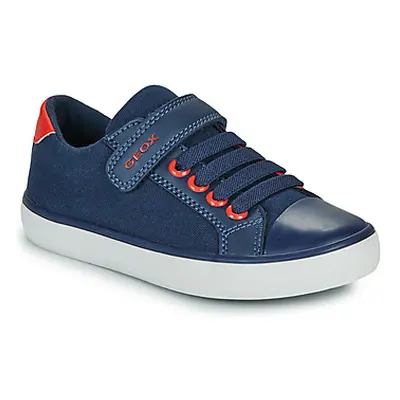 Geox J GISLI BOY boys's Children's Shoes (Trainers) in Blue