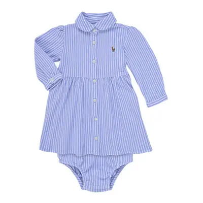 Polo Ralph Lauren STRIPE DRESS-DRESSES-KNIT girls's Children's dress in Multicolour