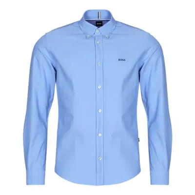 BOSS H-ROAN-BD-E-C1-243 men's Long sleeved Shirt in Blue