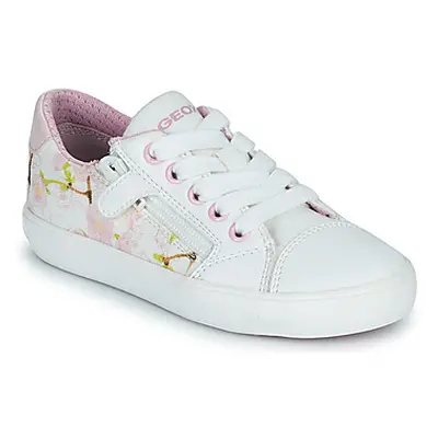 Geox J GISLI GIRL B girls's Children's Shoes (Trainers) in Pink