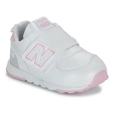 New Balance 574 girls's Children's Shoes (Trainers) in White