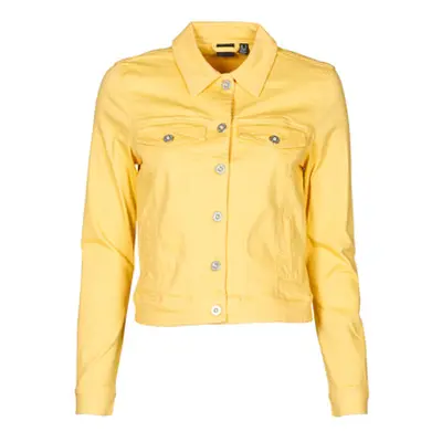 Vero Moda VMHOTSOYA women's Denim jacket in Yellow