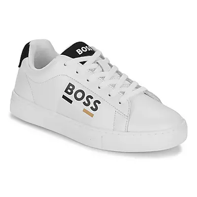 BOSS J51310/10P girls's Children's Shoes (Trainers) in White