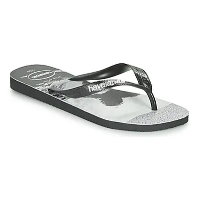 Havaianas TOP PHOTOPRINT men's Flip flops / Sandals (Shoes) in Black