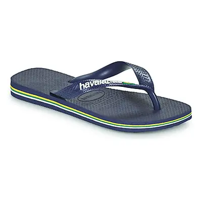 Havaianas BRASIL LOGO girls's Children's Flip flops / Sandals in Blue