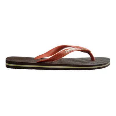 Havaianas BRASIL LOGO men's Flip flops / Sandals (Shoes) in Brown