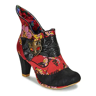 Irregular Choice MIAOW women's Low Ankle Boots in Red