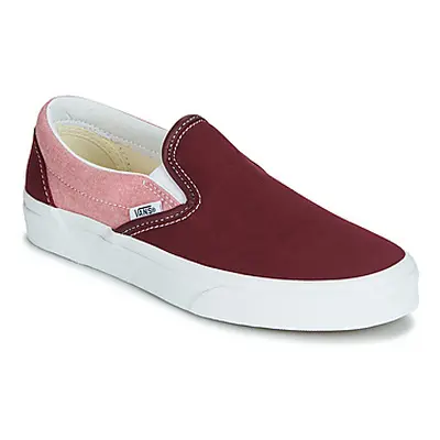 Vans Classic Slip-On women's Slip-ons (Shoes) in Red