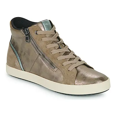 Geox D BLOMIEE B women's Shoes (High-top Trainers) in Beige