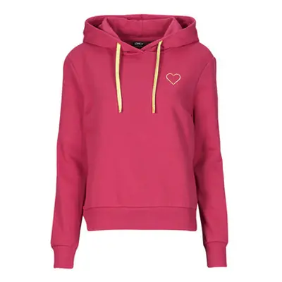 Only ONLNOLI women's Sweatshirt in Pink