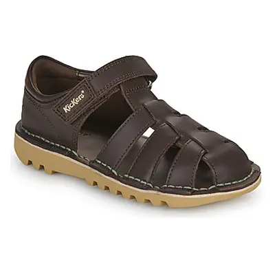 Kickers KICK SANDAL boys's Children's Sandals in Brown