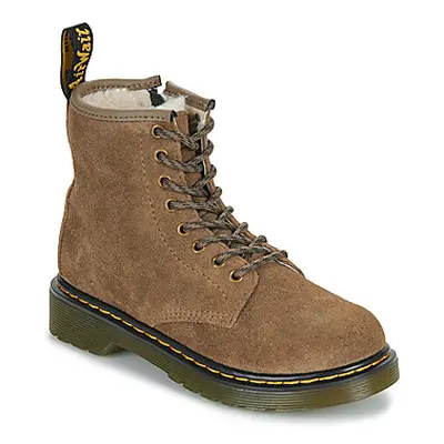 Dr. Martens Serena J Dark Khaki Bronx Suede girls's Children's Mid Boots in Beige