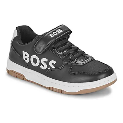 BOSS J51313/09B boys's Children's Shoes (Trainers) in Black