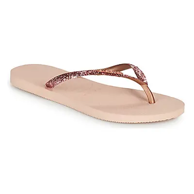 Havaianas SLIM GLITTER II women's Flip flops / Sandals (Shoes) in Pink