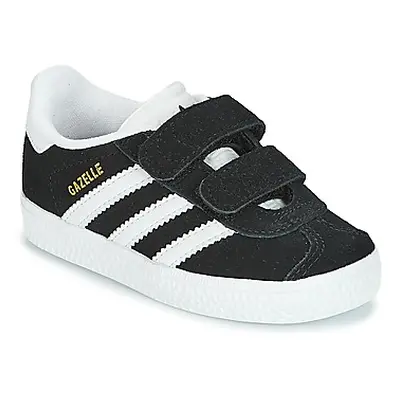 Adidas GAZELLE CF I girls's Children's Shoes (Trainers) in Black