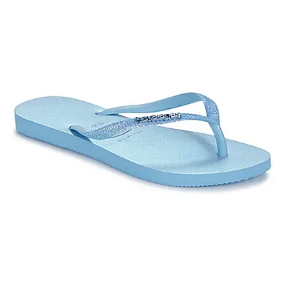 Havaianas SLIM GLITTER IRIDESCENT women's Flip flops / Sandals (Shoes) in Blue