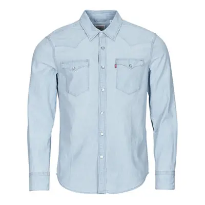 Levis BARSTOW WESTERN STANDARD men's Long sleeved Shirt in Blue