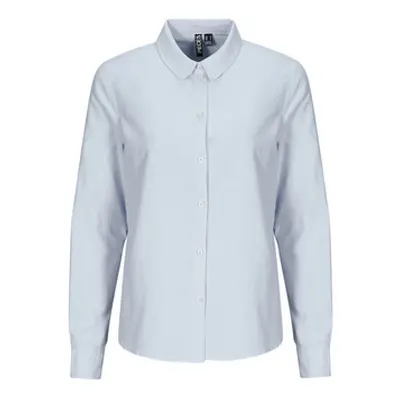 Pieces PCIRENA LS OXFORD SHIRT women's Shirt in Multicolour