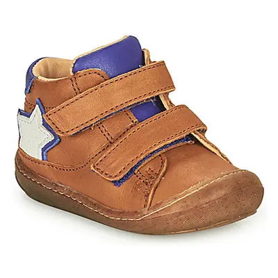 GBB LANOU boys's Children's Shoes (High-top Trainers) in Brown