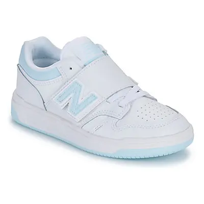 New Balance 480 girls's Children's Shoes (Trainers) in White