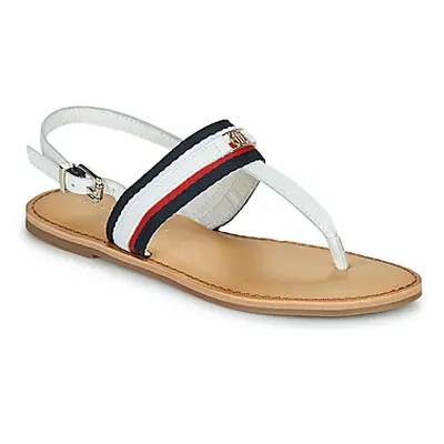 Tommy Hilfiger CORPORATE WEBBING FLAT SANDAL women's Sandals in White