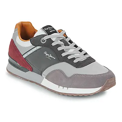 Pepe jeans LONDON BRAND M men's Shoes (Trainers) in Grey