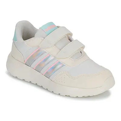 Adidas RUN 60s CF C girls's Children's Shoes (Trainers) in Beige