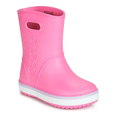 Crocs CROCBAND RAIN BOOT K girls's Children's Wellington Boots in Pink