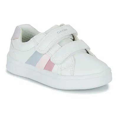 Geox J DJROCK GIRL girls's Children's Shoes (Trainers) in White