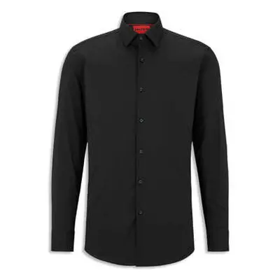 BOSS Men's Black Hugo Boss Slim Fit Kenno Jersey Shirt men's in Black