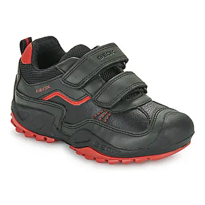 Geox J NEW SAVAGE BOY boys's Children's Shoes (Trainers) in Black